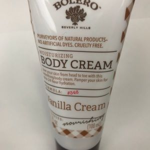 Bolero body cream vanilla cream